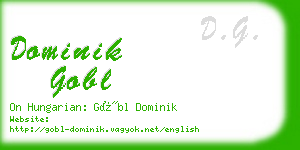 dominik gobl business card